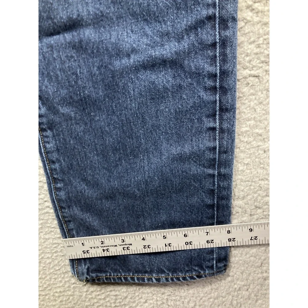 J Crew Jeans Mens 33x32‎ (32x30) Blue The Bleecker Straight Medium Wash Denim